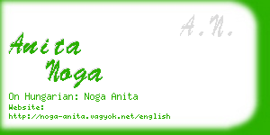 anita noga business card